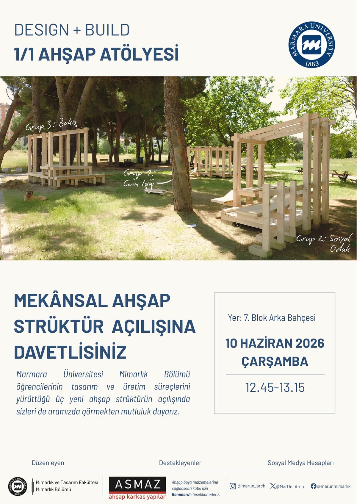 Marmara Üniversitesi Ahşap Strüktür Sergisi